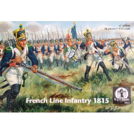 Figuras Francés Infantería de Línea 1.815 x 58 piezas
