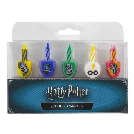  Harry Potter Pack de 10 Velas de Cumpleaños Logos