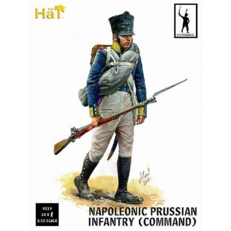 Figuras Prussian Infantry Command. 18 figures per box