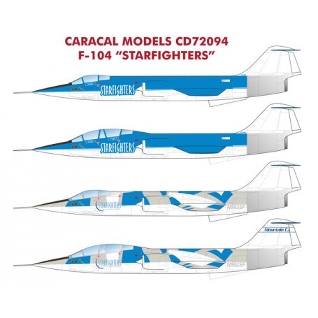  Calcomanía Cazas estelares Lockheed F-104
