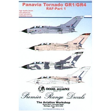  Calcomanía Panavia Tornado GR.1/GR.4 Part 1. (8) GR.1 ZA370 2(AC) Squadron grey/green camouflage ZA592/C 2(AC) Squadron grey/wh