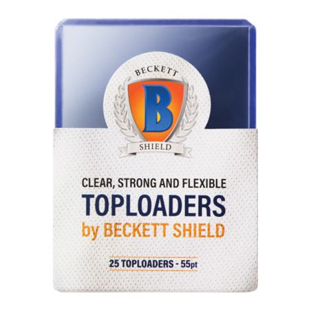  Beckett Shield: 25 toploader 55pt Regular Clear
