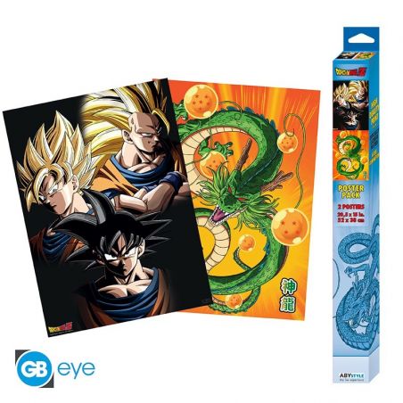  DRAGON BALL - Set 2 Posters Chibi - Goku & Shenron (52x38)