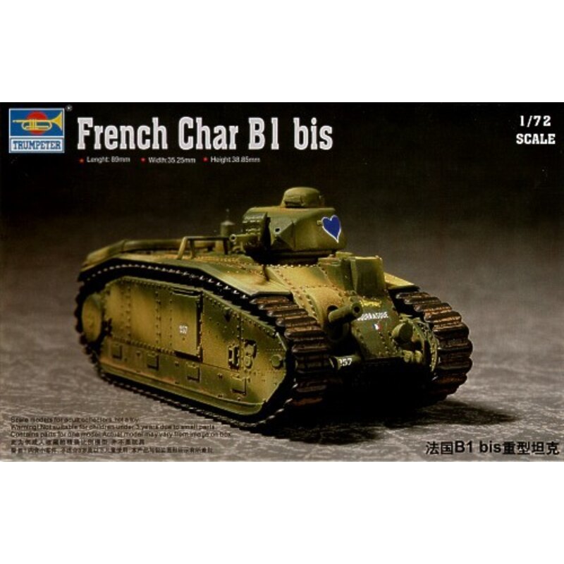 Maqueta militar French Char B1