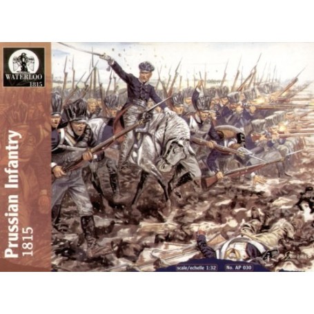 Figuras históricas Prussian Infantry 1815 (13 men/1 horse)