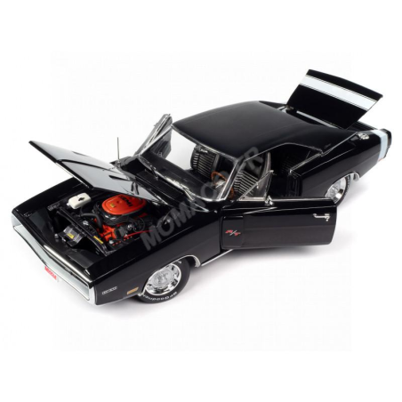 Miniatura  DODGE CHARGER R/T (HEMMINGS) 1970 BLACK “GLOSS BLACK”