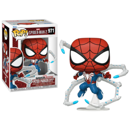 Figura Pop  SPIDER-MAN 2 - POP Games N° 971 - Peter Parker (Advanced Suit 2.0)