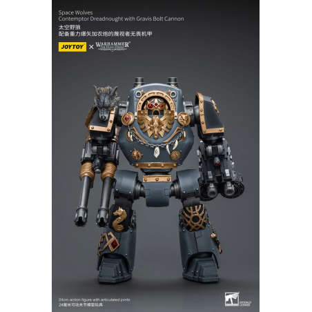 Warhammer The Horus Heresy figure 1/18 Space Wolves Contemptor Dreadnought with Gravis Bolt Cannon 12 cm