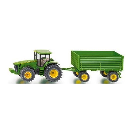 Miniatura agrícola Tractor + Trailer 1:50