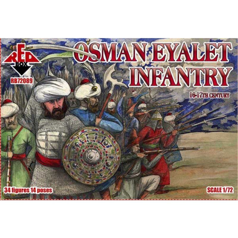 Figuras Osman Eyalet infantería, 16-17mo siglo
